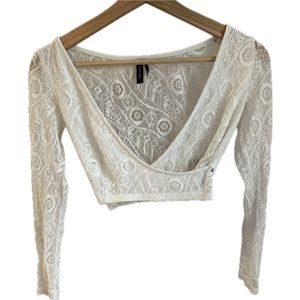 White lace MARCIANO long sleeve